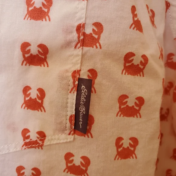 NWT Eddie Bauer Crab Baha Shirt - Picture 5 of 6